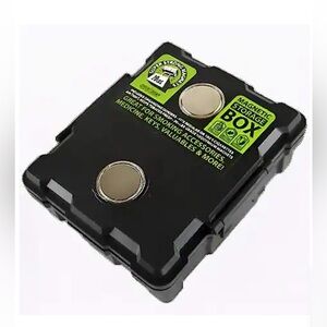 Magnetic Stash Box / Storage Box: Air Tight Storage Container, Black Lock Box